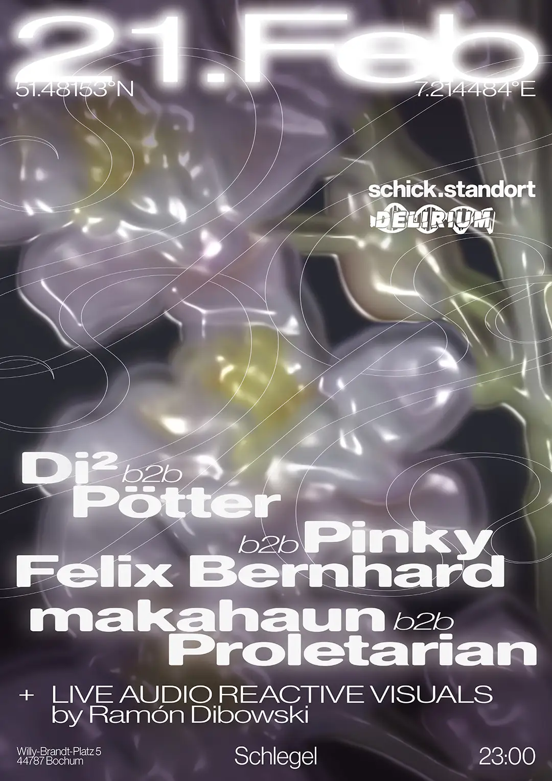 schick.delirium at Schlegel Kultur Club, Bochum (21 FEB 2025)